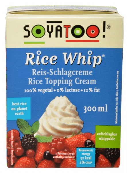 SOYATOO! Rice Whip Süße Reis-Schlagcreme VPE