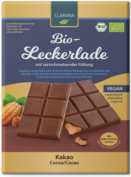 Clarana Bio-Leckerlade Kakao VPE