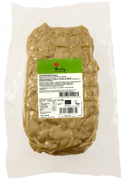 Wheaty Vegankebab Natur BIO 2,5 KG