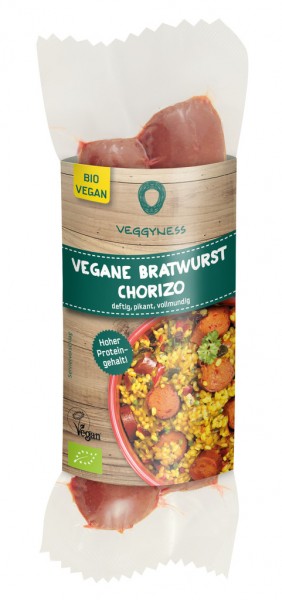 Veggyness Vegane BIO Bratwurst Chorizo VPE
